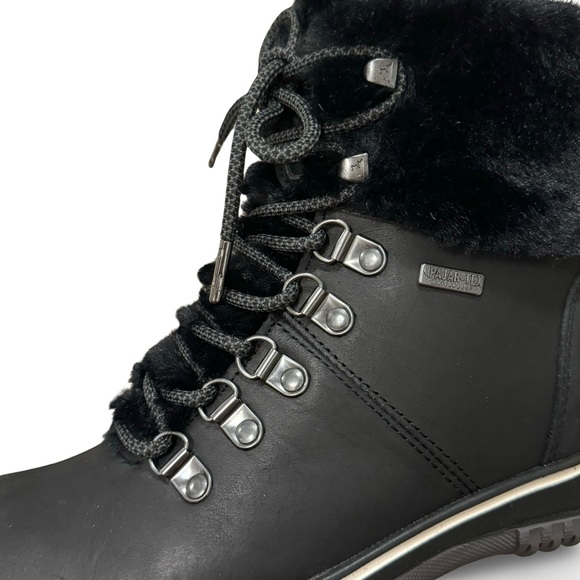 PAJAR Galat Waterproof Insulated Black Leather Winter Boot - Picture 7 of 14